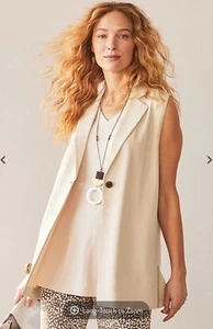 Chaleco Blazer Jill Mujer Wearever Fácil de Cuidado Avena Talla: XL NUEVO CON ETIQUETAS - Imagen 1 de 11