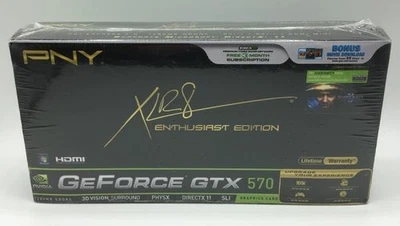 PNY GeForce GTX 570 Graphics Card - 1.25 GB GDDR5 - PCIe 2.0 x16 (VCGGTX570XPB) - Image 1 of 3