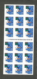 #2803a 29c SNOWMAN ISSUE BOOKLET OF 18 SA MNH UNFOLDED - Picture 1 of 2