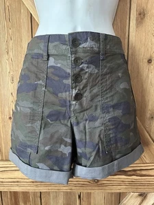 Neu mit Etikett by Anthropologie The Wanderer geknöpfte Hosenschlitz Damengröße 28 tarnfarben - Bild 1 von 20
