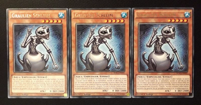 Yu-Gi-Oh! 3x Graulien Schleim, DOCS-DE032, Rare, 1. Auflage, Deutsch, NM/NM/EX - Bild 1 von 2