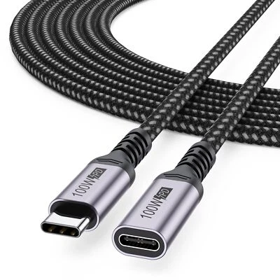 USB C Extension Cable 10ft, USB Type C Extension Male to Female Braided Cord Ext - Image 1 of 4