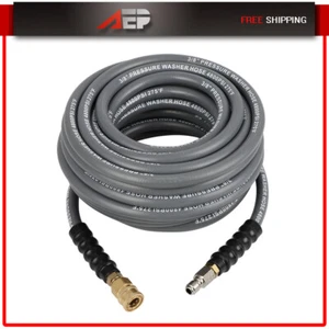 4800psi Gray 50' x 3/8" Non-Marking High Pressure Washer Hose High Quality - Picture 1 of 9