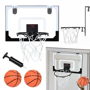 Mini Basketballkorb für Zimmer Tür Rückwand Backboard mit Basketball & Luftpumpe - Bild 1 von 12
