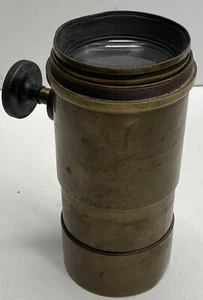 Antique Holmes Booth & Hayden Petzval Portrait Large Brass Lens No. 10139 NY 6" - Picture 1 of 6