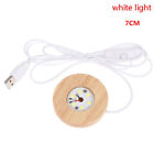7cm Wooden LED Light Dispaly Base Wooden Night Lamp Base LED Light Display YIUK