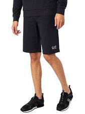 EA7 Men's Bermuda Logo Sweat Shorts, Black