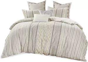 INK+IVY Comforter for Queen Size Bed, Chenille Tufted, Breathable Cotton Comf... - Picture 1 of 4