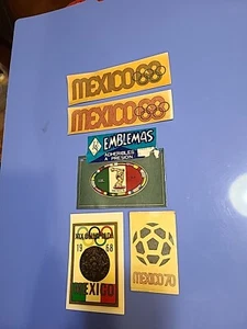 Seltene unbenutzte Mexiko 1968 Olympische Spiele Aufkleber Aufkleber - Bild 1 von 11
