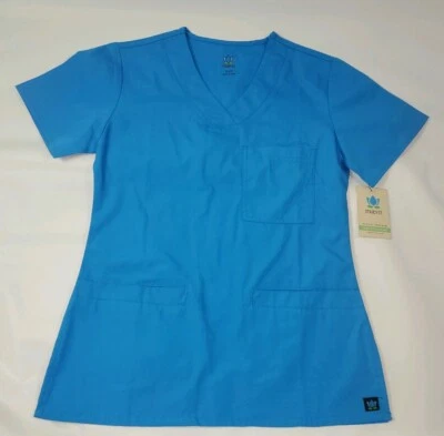 Blusa Médica Maevn Mujer XXS Azul Cuello en V Nueva Con Etiquetas Ropa de Trabajo  Foto 1 de 4