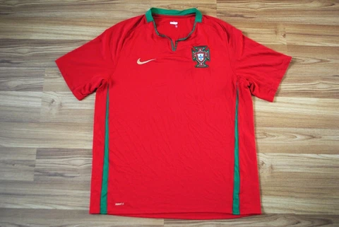 SIZE L PORTUGAL NATIONAL TEAM FOOTBALL SOCCER SHIRT 2008-09-10 HOME NIKE JERSEY Cover
