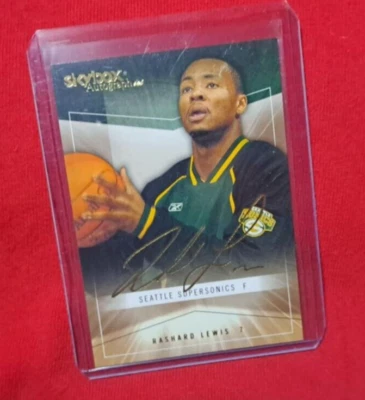 2004-05 Skybox Autographics Insignia Rashard Lewis #30 MISSING NUMBER STAMP - Image 1 of 4