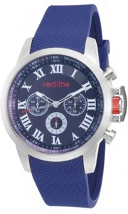 red line mens watch RL60040 Navy Band Deep Purple face in box NWOT Needs battery - Picture 1 of 13