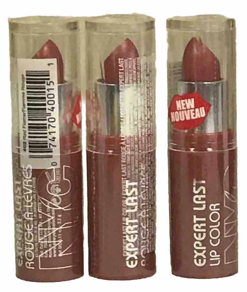 6 NYC New York Color Expert last Lip Color Lipstick RED FLAME # 402  Sealed - Image 1 of 1