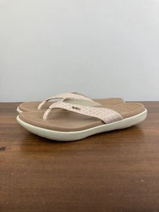 KuaiLu Women’s Beige Flip Flops Yoga Mat Walking Thong Sandals Size 7.5 / 38 - Picture 1 of 11