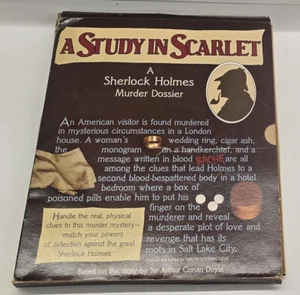 A Study in Scarlet - Sherlock Holmes Murder Mystery Dossier - 1983 1st Edition - Bild 1 von 4