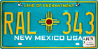 New Mexico türkis License Plate USA  RAL 343 Originalbild