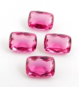 10x14 MM Pink Tourmaline Octagon Cut Lab Created Loose Gemstone P-197 - Picture 1 of 2