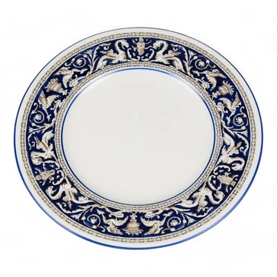 Plato de ensalada Wedgwood florentino azul cobalto oscuro 8" Foto 1 de 4