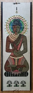 Buddha Holiest Relic BEAD STONE AMBER TILE Mosaic Masterpiece Wall Art 36"x12.5" - Picture 1 of 6