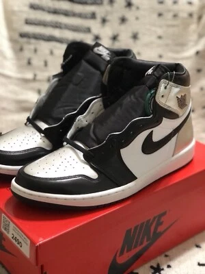 BRAND NEW Jordan 1 High OG Metallic Silver Toe Womens 13.5W/12M CD0461-001🔒🔴 - Image 1 of 4