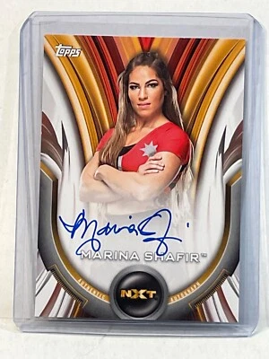 2020 TOPPS WWE WOMEN'S DIVISION MARINA SHAFIR AUTO #/199 NXT #050/199 - Image 1 of 2