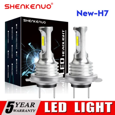 For Honda CBR1000RR 2005-2016 CBR600RR 2003-2016 Bright H7 LED Headlight Bulbs - Image 1 of 4