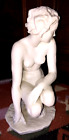Rosenthal Figur Porzellanfigur knieende nackte Frau weiss Höhe 35 cm.Ø 20 cm.