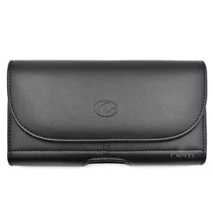 Black Wider Pouch for Apple iPhone 16e fits with any Hard Cover Protective Case - Picture 1 of 5