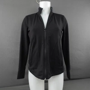 T by Talbots Womens Jacket P XS Black UPF 50 Athleisure Gym Yoga Active Sport - Picture 1 of 11