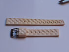 Bracelet plongée , caoutchouc beige , Hyppocampe , 12 mm , style tropic