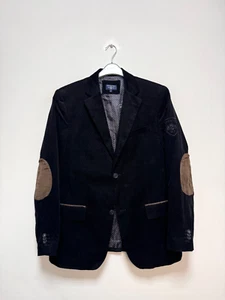 Giacca blazer uomo State of Art nero in velluto a coste di cotone taglia L - Foto 1 di 8