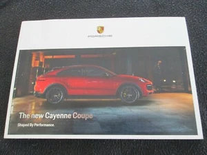 2019 2020 Porsche Cayenne COUPE S, E-Hybrid, Turbo Broschüre US Verkaufskatalog - Bild 1 von 11