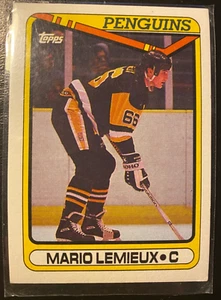 Mario LEMIEUX 1990-91 Topps #175 Pittsburgh Penguins - Picture 1 of 2