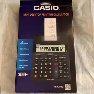 casio HR-170RC plus mini desktop printing calculator new version(NEW IN BOX) - Picture 1 of 2