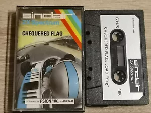 CHEQUERED FLAG ZX SPECTRUM SINCLAIR - Imagen 1 de 3