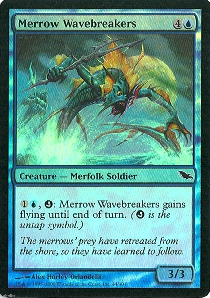 MTG - Shadowmoor - Merrow Wavebreakers - 2X - Foil - NM - Image 1 of 1