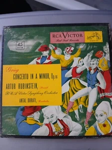 Vintage Set Of RCA Victor Symphony Orchestra Red 45 Records In Box Great... - Picture 1 of 5