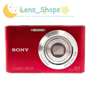 SONY Cyber-Shot DSC-W330 Digital Camera 14.1MP Auto Focus with Accessories Red - Picture 1 of 12
