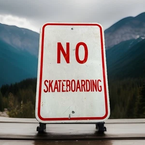 Aluminiumschild "No Skateboarding" - Bild 1 von 7
