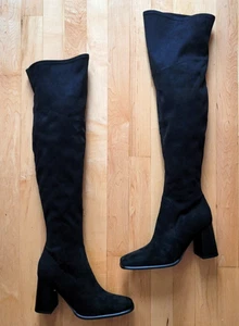 Marc Fisher Damen-Overknee-Stiefel Größe 8 Denki schwarz neu - Bild 1 von 21
