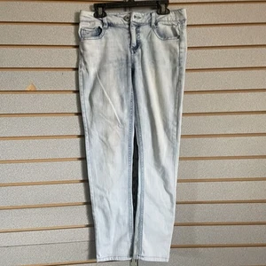 Mudd Jeans Girls Size 12 Skinny Adjustable Waist Light Wash  27x8x25.5 - Picture 1 of 4