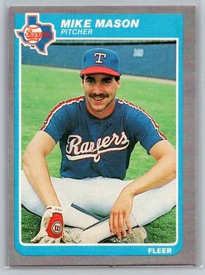 1985 Fleer #562 Mike Mason Rookie Texas Rangers - Image 1 of 2