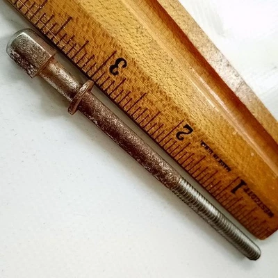 Leedy 3 3/8 " 12-24 Hex-Head T-Rod Caisse Tambour Tension Nickel Vintage 30s - Image 1 of 2