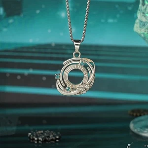 Anime TO BE HERO X LUCKY CYAN 925S Silver pendant Jewelry Necklace Collectibles - Picture 1 of 10