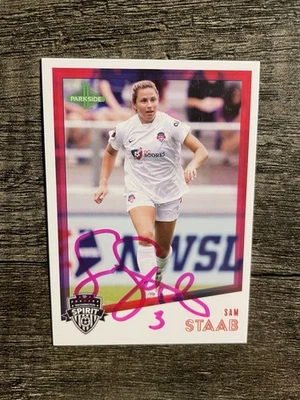 2023 Parkside NWSL Vol. 1 Sam Staab Signed Card #141 Washington Spirit Auto - Image 1 of 2