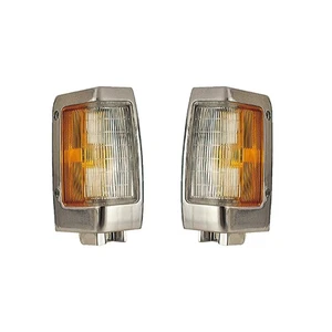 Front Side Marker Lights Reflectors Pair Set for 90-97 Nissan Pickup - Picture 1 of 1