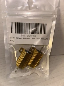 (2 Stück) 25 WATT ~ 500 OHM WIDERSTAND ~ LEISTUNGSWIDERSTAND - Bild 1 von 1
