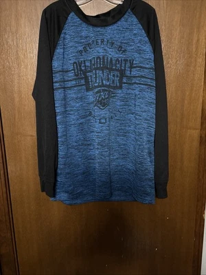 Oklahoma City Thunder Boys Long Sleeve Shirt Size Medium 10-12 - Image 1 of 4