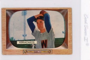 1955 BOWMAN GUS KERIAZAKOS #14 WASHINGTON SENATORS VG VERY GOOD - Afbeelding 1 van 2